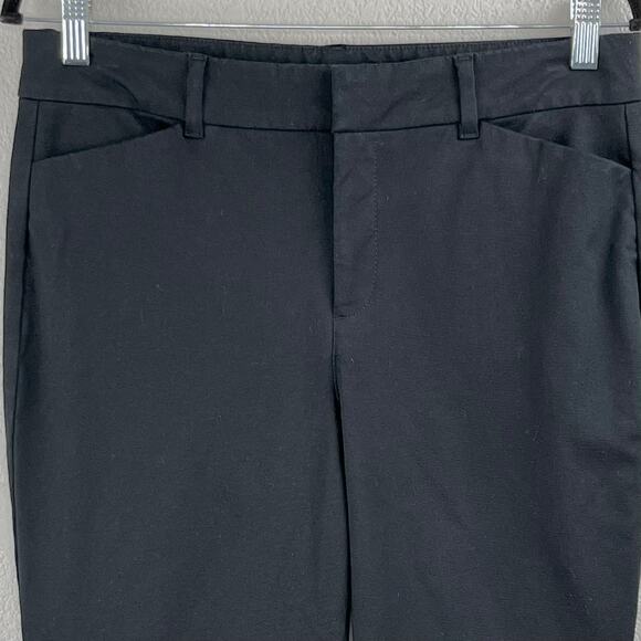 Old Navy Black High Rise Pixie Straight Ankle Pants Size 10 Casual Work - Picture 6 of 12